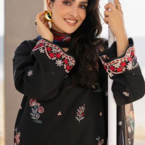 Elegant Black Lawn Dress