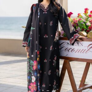Elegant Black Lawn Dress
